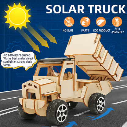 6-in-1 Solar Powered Wooden STEM Building Kit