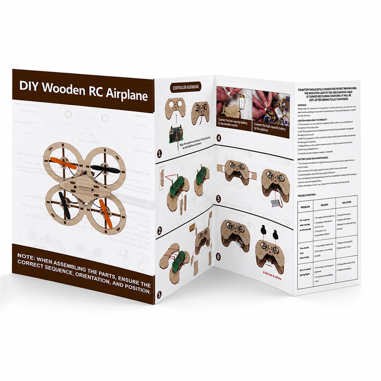Wooden DIY Flying Drone Kit