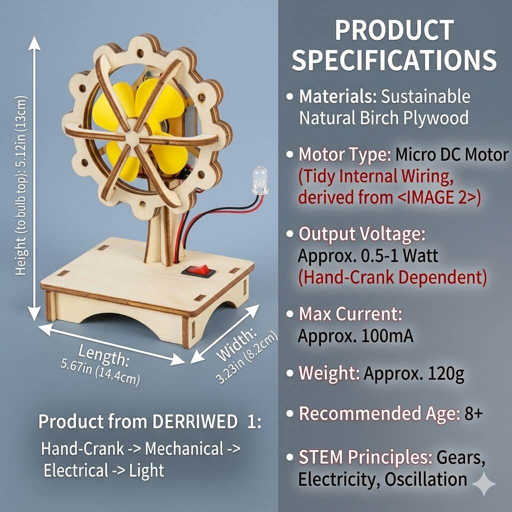 DIY Wooden Fan STEM Kit