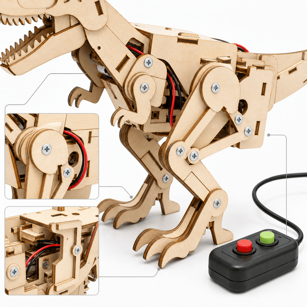DIY Wooden Dinosaur Model Kit