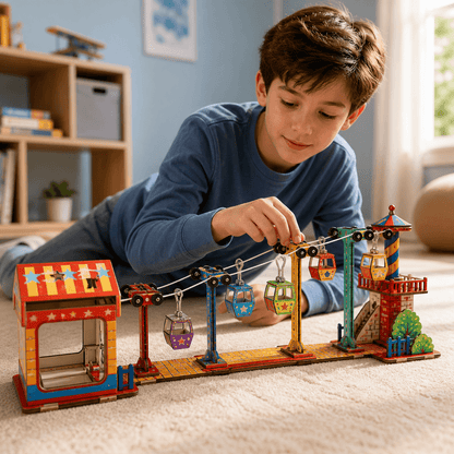 DIY Wooden Cable Car Model Kit
