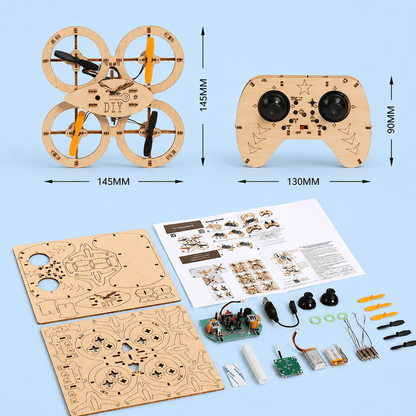 Wooden DIY Flying Drone Kit