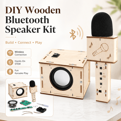 DIY Wooden Bluetooth Speaker & Microphone Kit