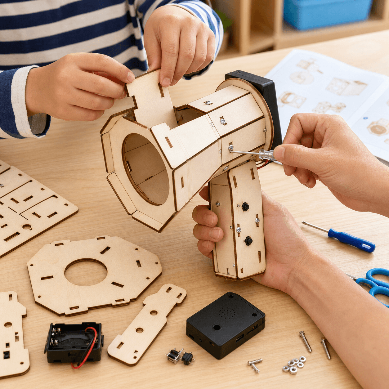 DIY Wooden Voice Recorder Kit