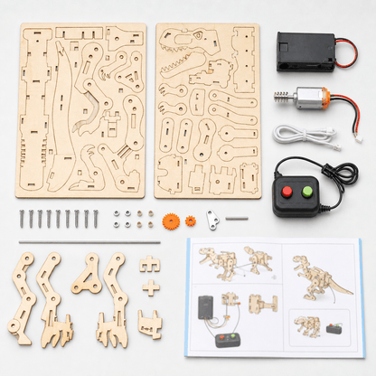 DIY Wooden Dinosaur Model Kit
