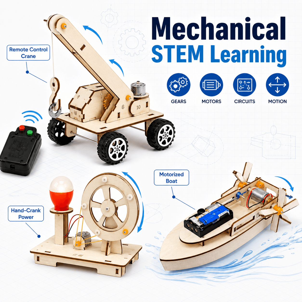 First STEM Success Kit – 4-in-1 DIY Science Toy for Young Builders