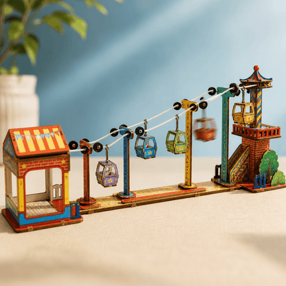DIY Wooden Cable Car Model Kit
