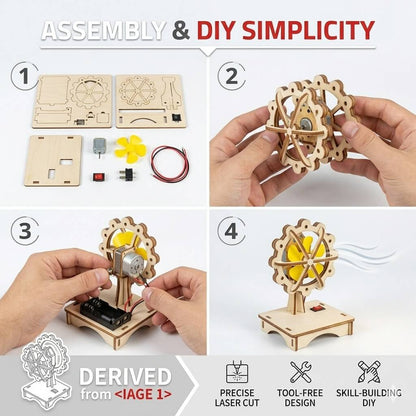 DIY Wooden Fan STEM Kit