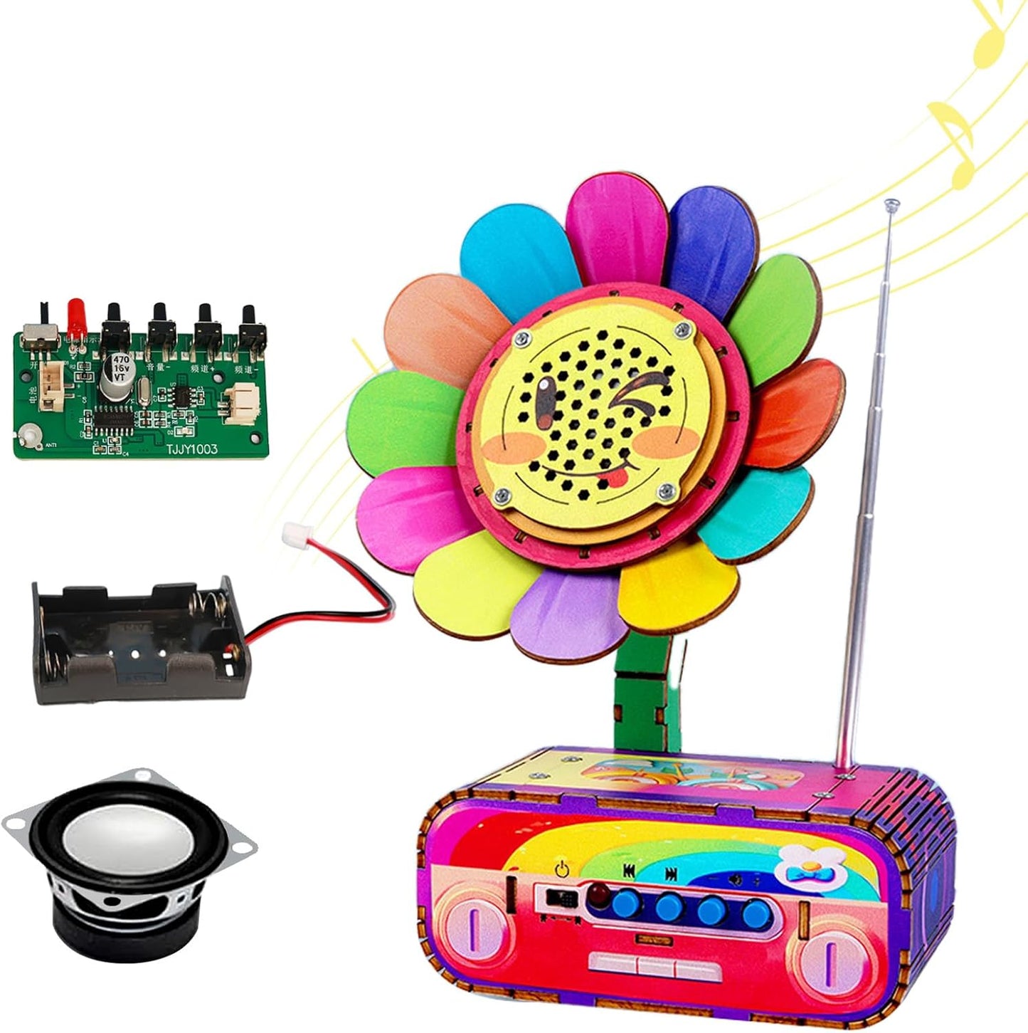 STEM Toys Build Your Own FM Radio Kit, Science Kits for Kids Age 8-12 12-14,DIY Electronic Snap Circuits Projects Gifts for Teen Girls Boys