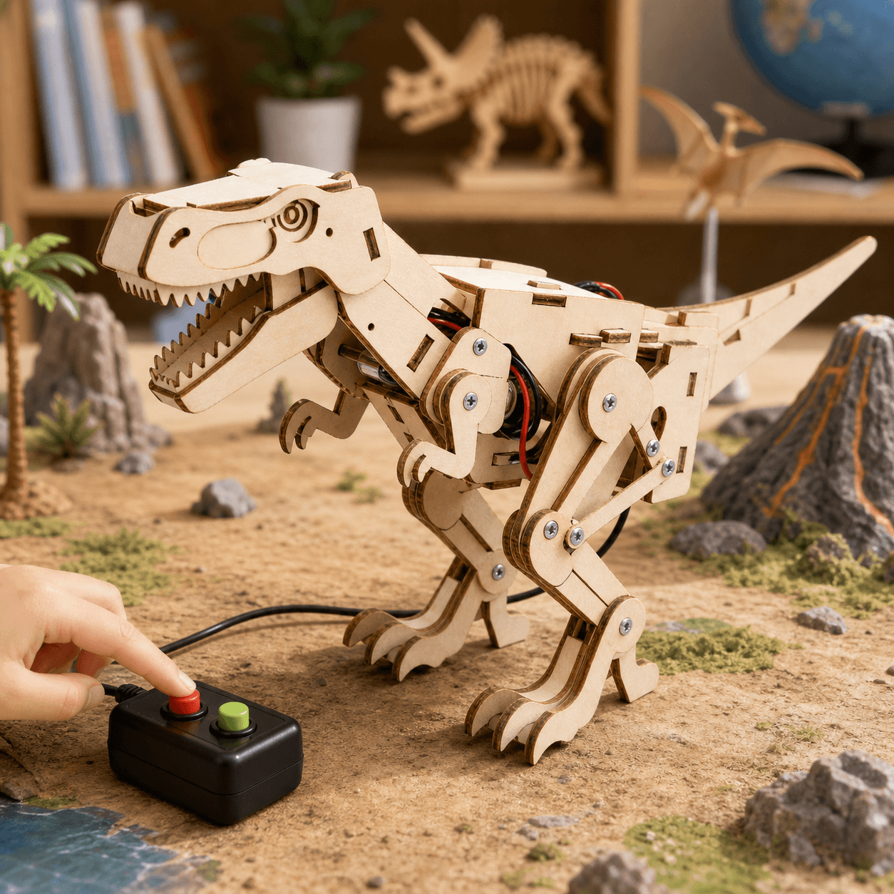 DIY Wooden Dinosaur Model Kit
