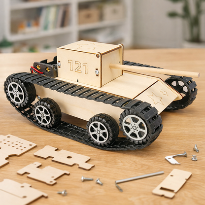 DIY Wooden Tank Model