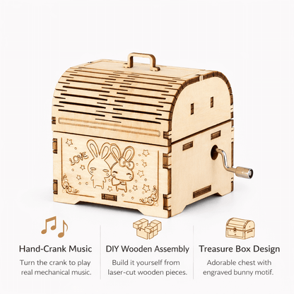 DIY Hand-Crank Wooden Music Box