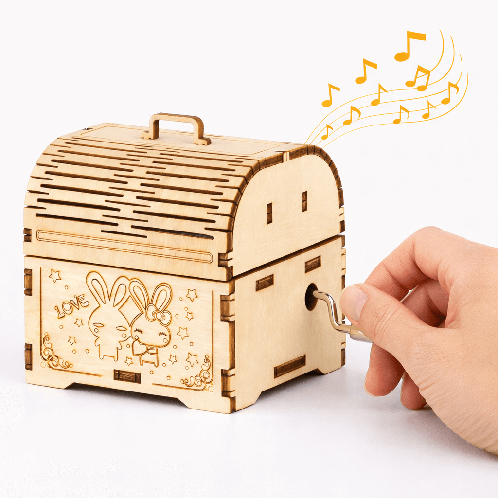 DIY Hand-Crank Wooden Music Box