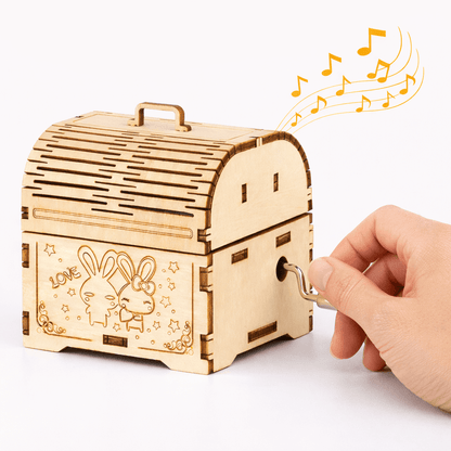 DIY Hand-Crank Wooden Music Box