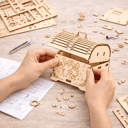 DIY Hand-Crank Wooden Music Box