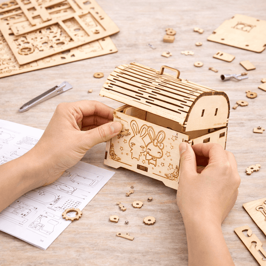 DIY Hand-Crank Wooden Music Box