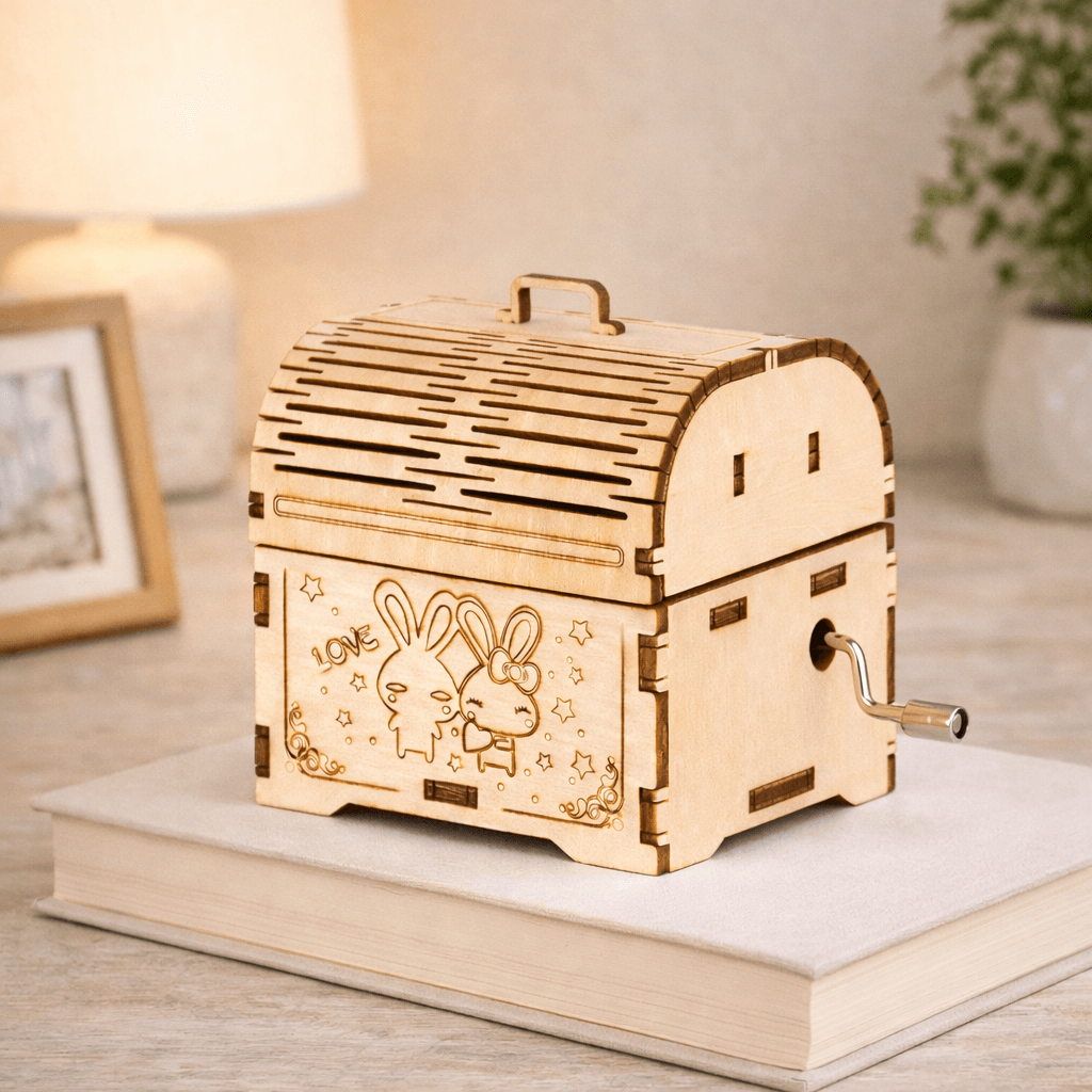 DIY Hand-Crank Wooden Music Box