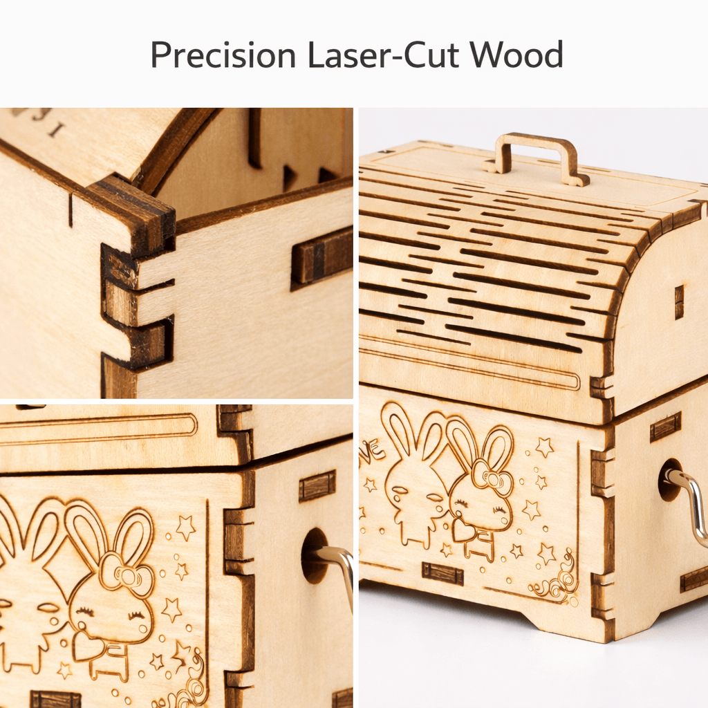 DIY Hand-Crank Wooden Music Box