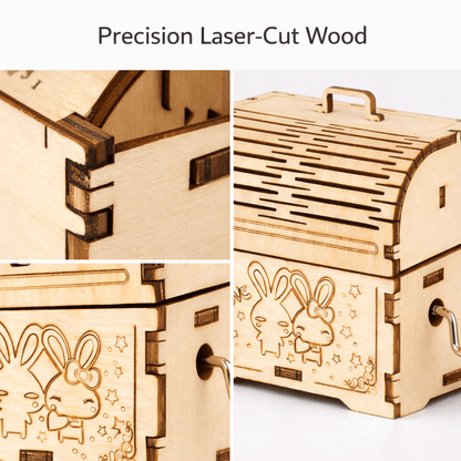 DIY Hand-Crank Wooden Music Box