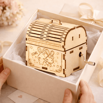 DIY Hand-Crank Wooden Music Box