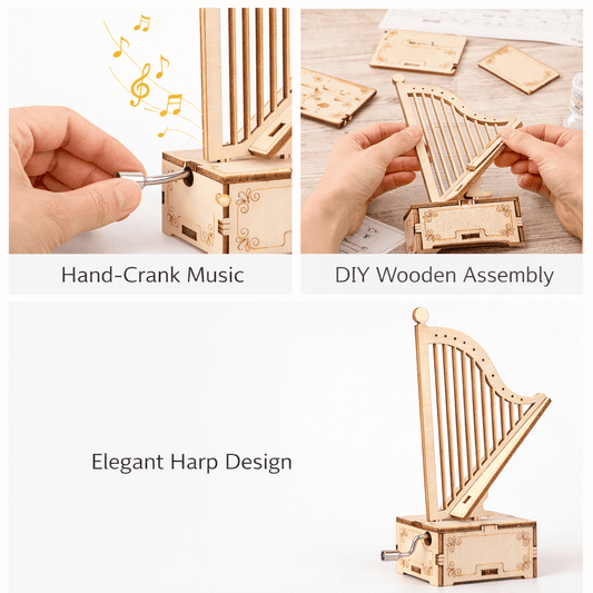 DIY Hand-Crank Wooden Music Box