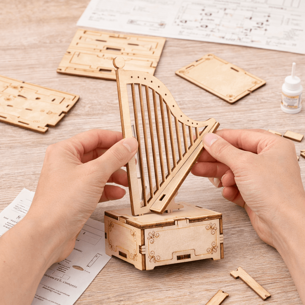 DIY Hand-Crank Wooden Music Box