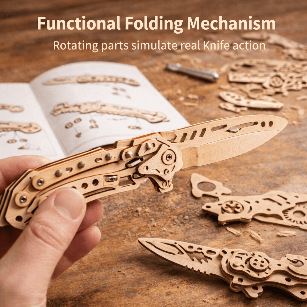 Wooden Folding Model Collection