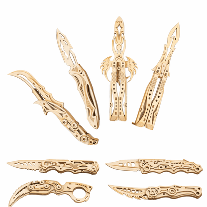 Wooden Folding Model Collection
