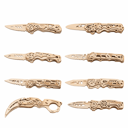 Wooden Folding Model Collection