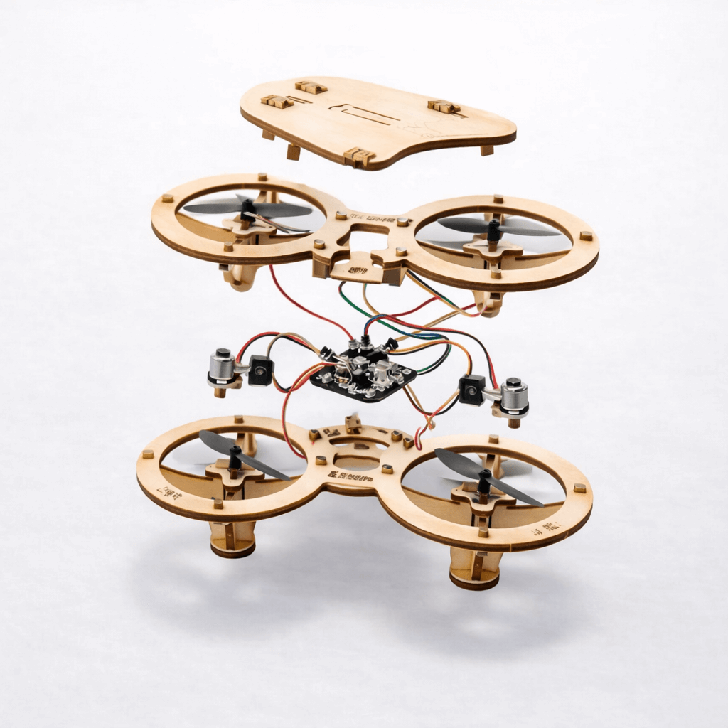 Wooden DIY Flying Drone Kit