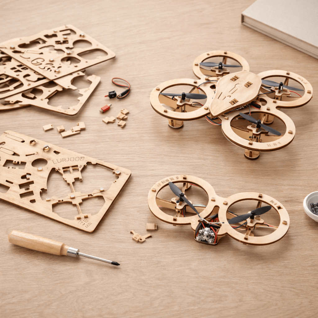 Wooden DIY Flying Drone Kit