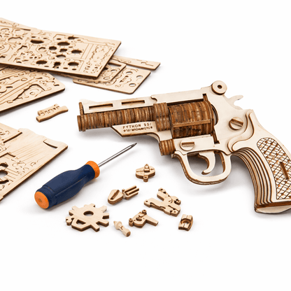 DIY Wooden Revolver Model Kit
