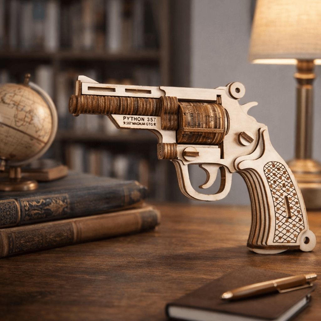 DIY Wooden Revolver Model Kit