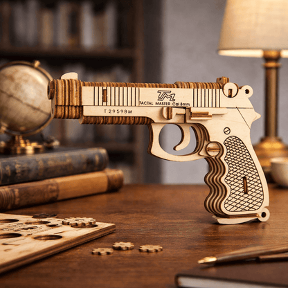 DIY Wooden Revolver Model Kit
