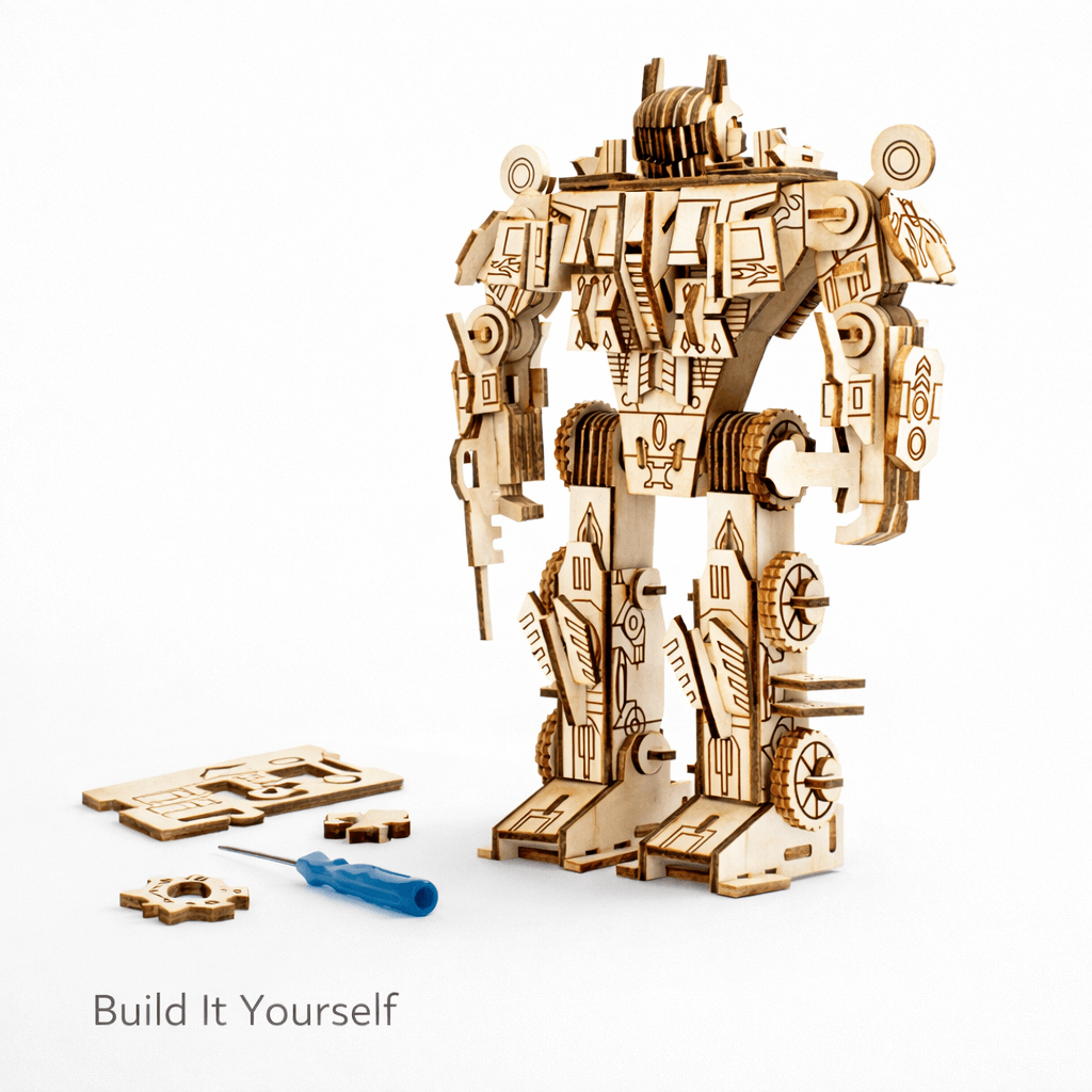 DIY Wooden Robot Kit