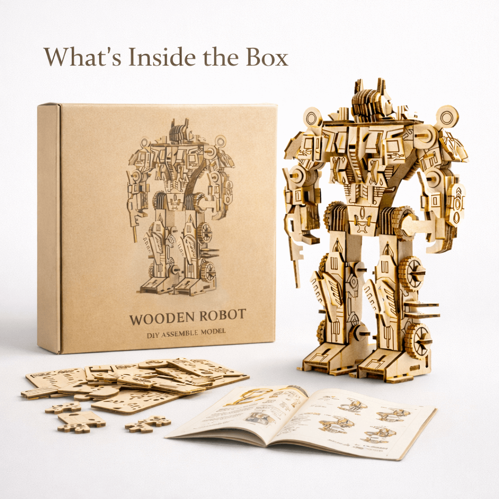 DIY Wooden Robot Kit