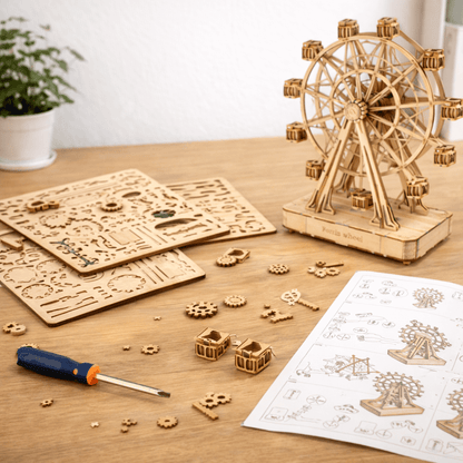 DIY Wooden Ferris Wheel Model
