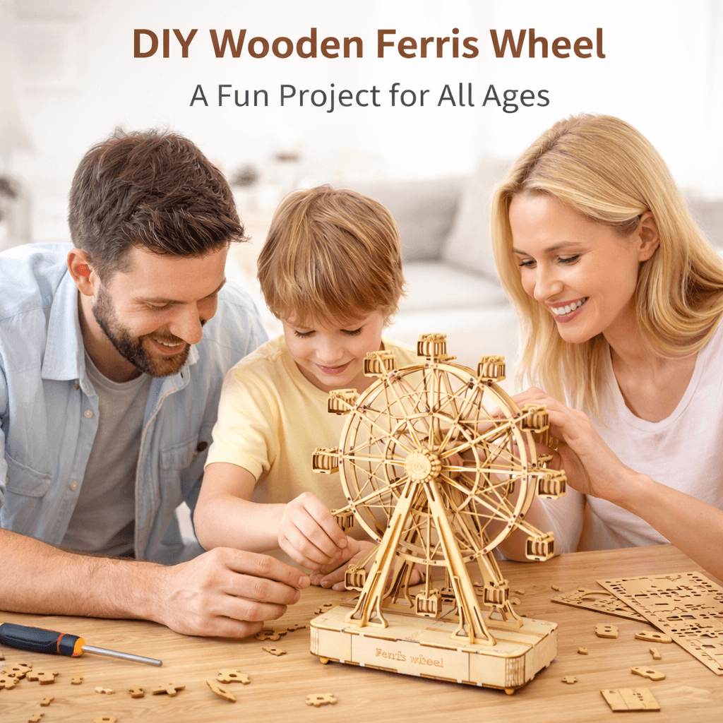 DIY Wooden Ferris Wheel Model