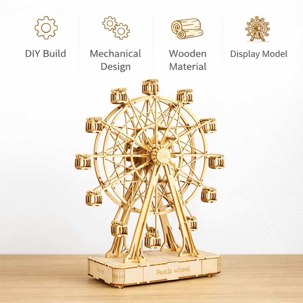 DIY Wooden Ferris Wheel Model