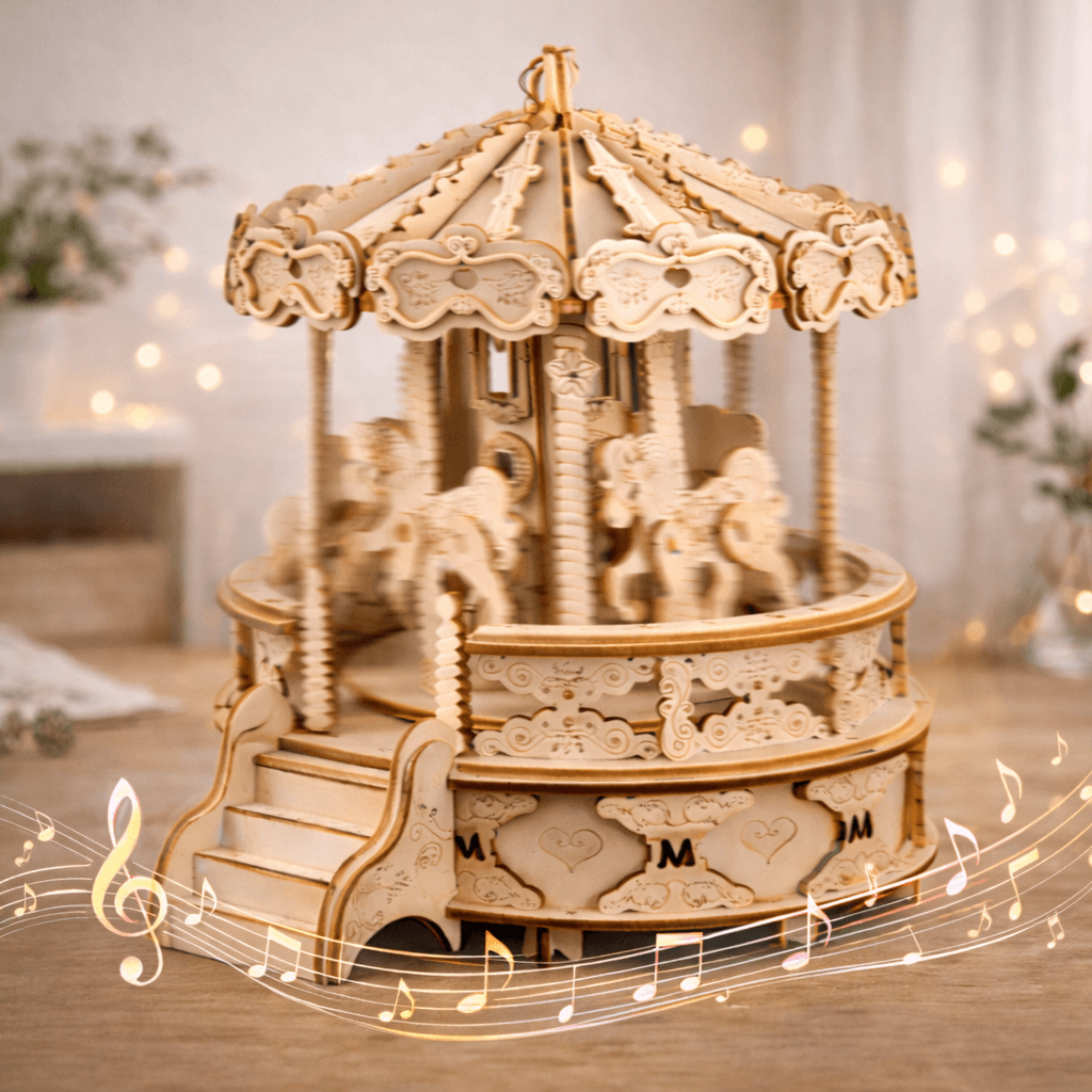 DIY Wooden Carousel Music Box
