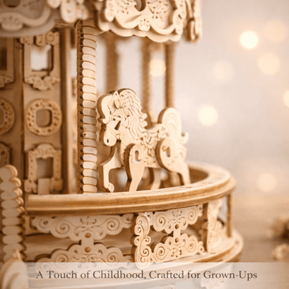 DIY Wooden Carousel Music Box