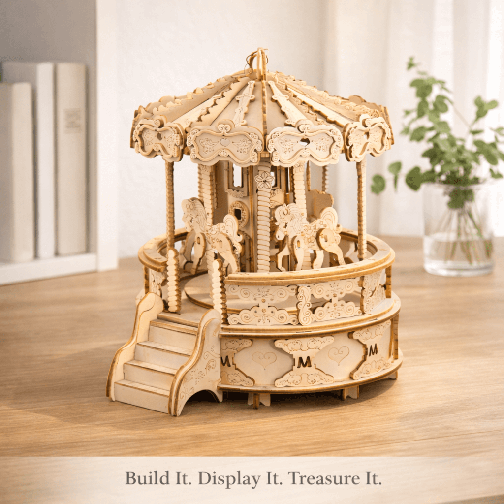 DIY Wooden Carousel Music Box