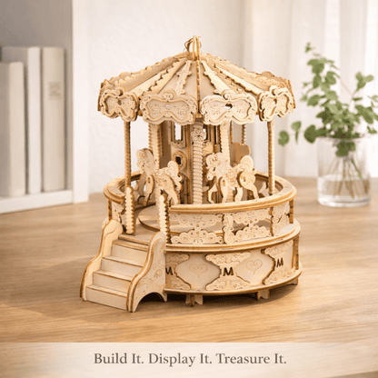 DIY Wooden Carousel Music Box