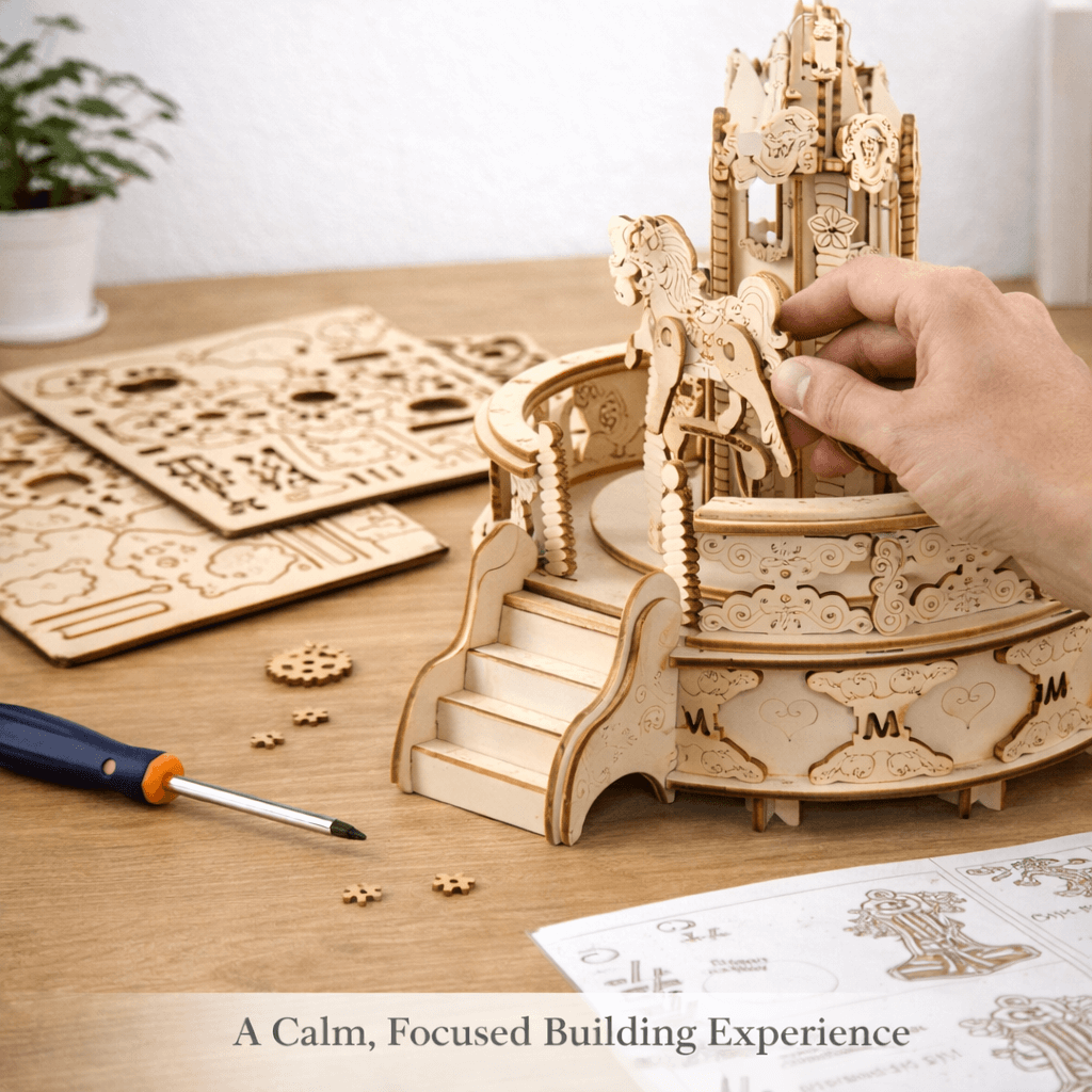 DIY Wooden Carousel Music Box