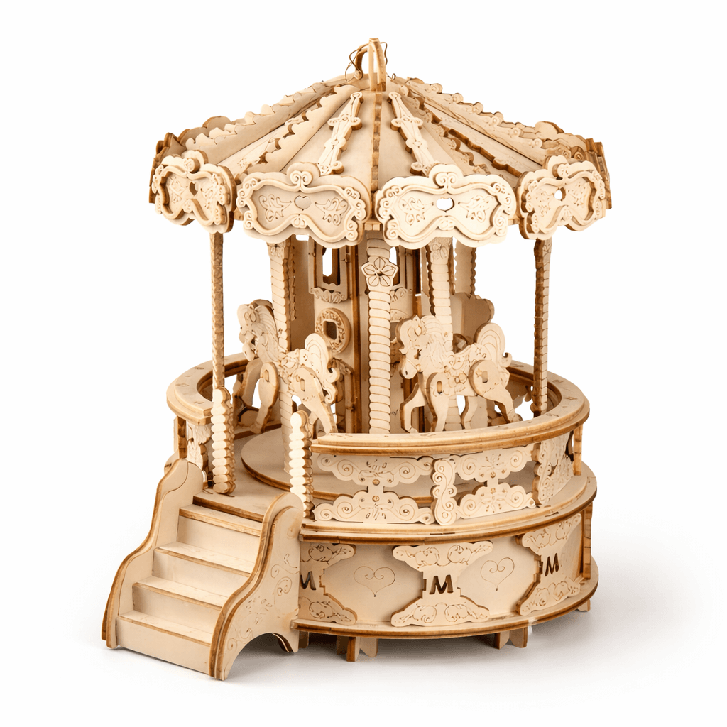 DIY Wooden Carousel Music Box