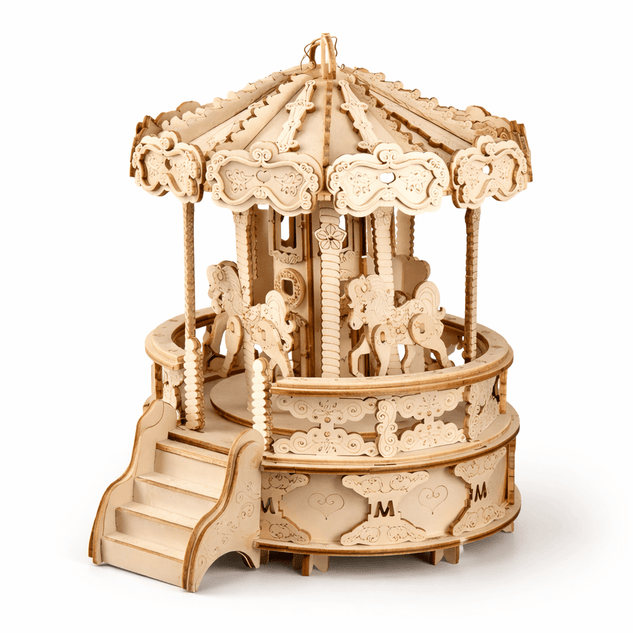 DIY Wooden Carousel Music Box