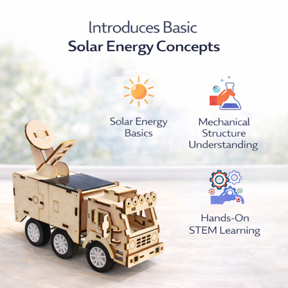 Solar Powered STEM Wooden Car Kit