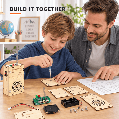 Build Your Own Wooden Walkie Talkie Set