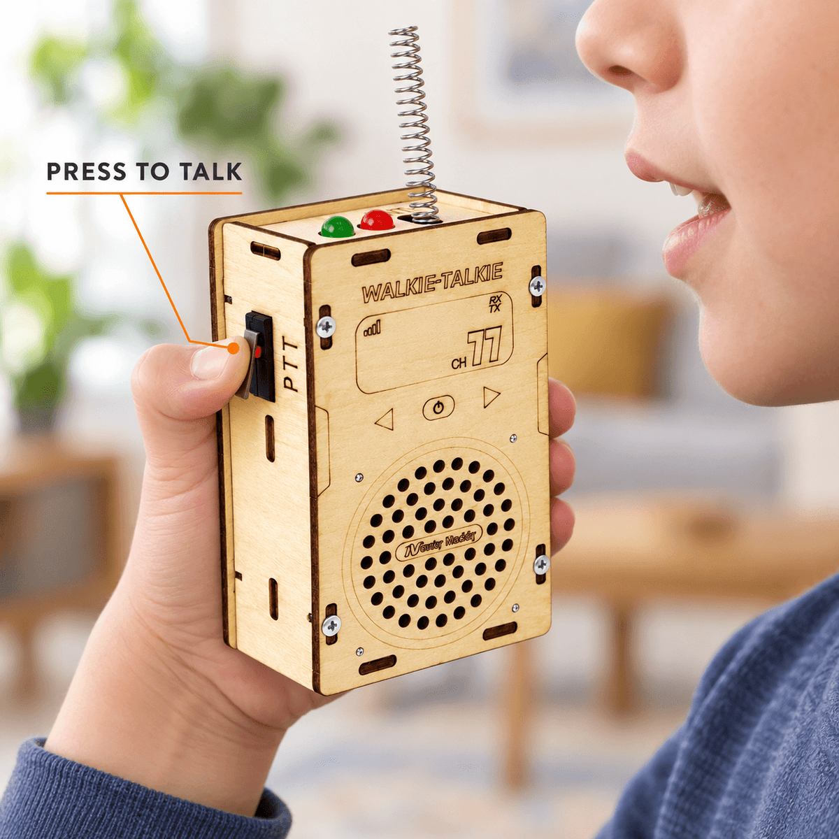 Build Your Own Wooden Walkie Talkie Set