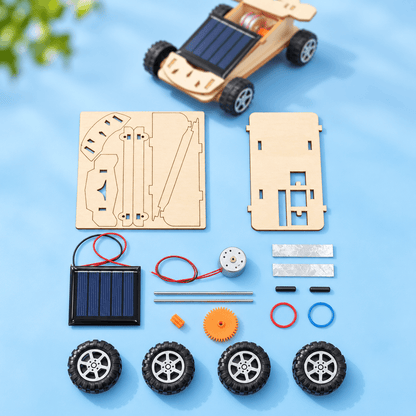 Wooden Solar Car STEM Building Kit